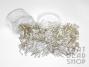 Silver Lined Clear Twisted Bugle Beads 9.5mm